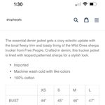 We The Free Wild Ones Sherpa Denim Trucker Jacket Photo 3