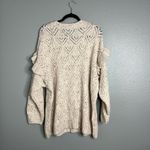 Old Navy NWOT  Pointelle Knit Ruffle Sleeve Sweater Cream Plus‎ Size 2X 3X 4X Photo 6