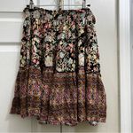 Rachel Zoe  Women's Floral Bohemian Skirt - Black and Multicolor Size XL NWT Photo 1