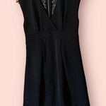 BCBGeneration BCBG Generation V Neck Lace Black ‎ Shift Dress Photo 0