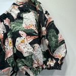 EXPRESS NEW Black Floral Eyelet Bubble Sleeve Off Shoulder Smocked Bodysuit S Photo 5