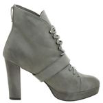 Seychelles Women's Gray Under Construction Lace Up Ankle Boot Size 6.5 Photo 0