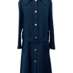 Vintage Palio Wool Maxi Dress Black Long Sleeve Coat Size 16 Photo 3