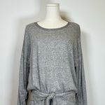 Splendid ‘Addison’ Jersey Mini Dress Heather Grey Belted Women’s Size Large Photo 4