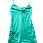 Majorelle Revolve Laurena Mini Dress in Green Satin Size Medium Homecoming Photo 3
