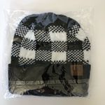 Black n White Buffalo Plaid Hat Photo 0