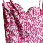 ZARA NWT  Pink Floral Bodysuit Size Small‎ Barbie Core Photo 6