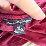 American Eagle Outfitters V-Neck Top Criss Cross Back 3/4 Sleeve L AE Photo 6