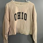 Ohio University Cropped Sweatshirt Tan Size M Photo 0