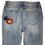 Driftwood Colette High Rise Floral Embroidered Crop Jeans Size 27 Photo 7