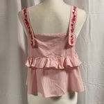 ZARA Trafaluc Collection Embroidered Crop Style Ruffled Top Photo 5