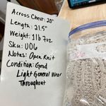 Reiss Open Knit Scoop Neck Beige Cableknit Sweater Size Large Photo 12