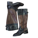 Ralph Lauren Womens  Maritza Riding Knee High‎ Boots Black Brown Size 6.5B Photo 8