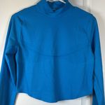 Nike  Teal L/S Crop Top Stripe Activewear Athletic Gym Shirt Size Med EUC #1583 Photo 1