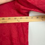 Chico's Shirt Women's 3.5 US 18 Red Floral Stretch Long Sleeve Button Up Classic Photo 6