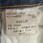 Levi's Levi’s Premium Denim Medium Wash Math Club Flare Trendy Size 26x29 Blue Jeans. Photo 7