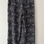 Max Studio  Wide Leg Pull On Pants Cropped Size S Women’s Floral Print Multicolor Photo 3