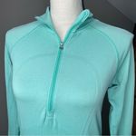 Lululemon  Run Swiftly Tech 1/2 Zip Pullover Jacket Heathered Menthol 4/6 W3F39S Photo 6