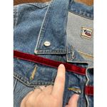 Cruel Girl Western Cowgirl Blue Jean Jacket Women Large Velvet Retro Y2K Grunge Stains Photo 8