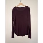 Athleta  Lombard Sweater Auberge‎ Lightweight Womens Small Top Athleisiure Maroon Photo 2