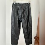Princess Polly  faux leather embossed black pants with slit detail size 12 Photo 8