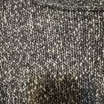 Theory Sweater Womens Medium Black White Marled Cotton Wool Slouchy Minimal Photo 3