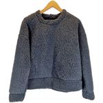 Thread & Supply | NWT | Small | Black Crewneck Teddy Bear Sherpa Fleece Pullover Photo 2