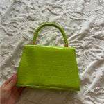 Vibrant Green Quilted Handbag Photo 5