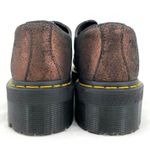 Dr. Martens Ashley Leather Platform Creeper Loafer Shoes Copper Bronze Metallic Photo 7