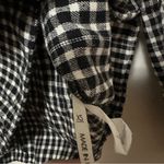 Reformation  Flannel Gingham Collar Shirt Women's XS Photo 3