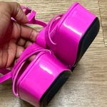 ZARA Block Heels Platform pink Sandals Photo 10