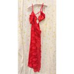For Love & Lemons For Love‎ & Lemons Kaia Maxi Dress in Red Medium Romantic Luxury Lace Victorian Photo 5
