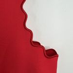 J.Crew Red Scallop Grommets Sleeveless Crew Neck Top E8749 Back Zip Women’s 4 Photo 4