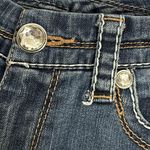 Seven7 Jeans Womens 29 Blue Bootcut Low Rise Rhinestones Western Stitch 30x28 Photo 7