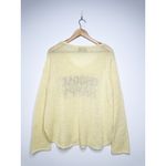 Wooden Ships  "Choose Happy" Cotton Knit Sweater M/L Photo 2