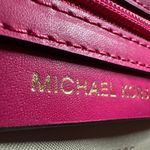Michael Kors Ginny Hot Pink Leather "Love" Studded Medium Crossbody Camera Bag Photo 12