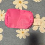 Vibrant Pink Cosmetic Pouch with Fun Patches Photo 1