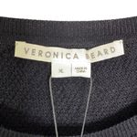 Veronica Beard NWT Leila Wool Rib-Knit & Plaid Sweater Dark Navy Size XL Photo 7