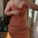 Cotton On  burnt orange cowl neck mini dress Photo 0