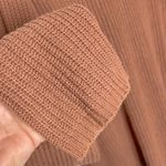 Moon & Madison Dark Mauve Back Crisscross Tie Ribbed Knit Sweater Photo 2