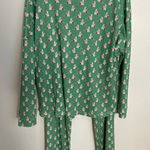 Lila + Hayes Audry Pajamas NWT Women's size‎ XL Green Photo 0