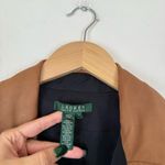 Ralph Lauren Lauren Black Trench Coat with Lamb Leather Collar Photo 3