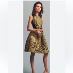 Oscar de la Renta NWT  Yellow and Black Midi Dress Photo 1