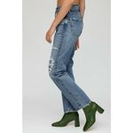 Moussy Vintage Plymouth Straight Blue High Rise Distressed Jeans Women's Size 28 Photo 1