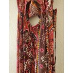 Raga Anthropologie Maxi Dress Women Small  Boho KeyHole Slit Festival Hippie Rave Photo 8