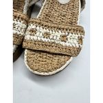 Free People Roma Raffia Sandals Size 8 Platform Bohemian Indie Woven Shoes Photo 4