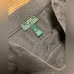 Lauren Ralph Lauren. Knit pull on pants. Charcoal gray. Size Large Gray Photo 2