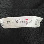 Rose Gal Women's Floral Black Tank Top Size 3X Whimsigoth Fairy Party Event Photo 1