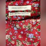 Urban Outfitters Outfitters Red Floral Dress Cap Sleeve Gathered Ruched Skirt XS-TP Photo 5
