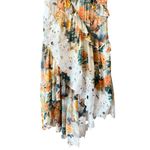 Anthropologie  V-Neck Ruffle Lace Floral Hi Low Tiered Slip Dress Size 6 NEW Photo 6
